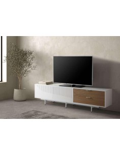 15226-meuble tv padme 2p2t blanc