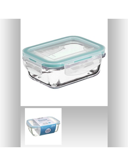 135006 - boite rect ver 1,73l clipeat L. 23,5 x P. 17 x H. 8,7 cm