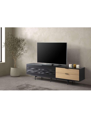 15236-meuble tv anakin 2p2t noir