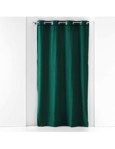 rideau a oeillets 135 x 240 cm coton lave linette emeraude