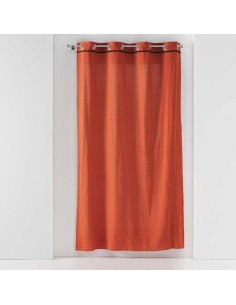 rideau a oeillets 135 x 240 cm coton lave linette terracotta