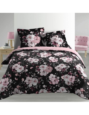 1643849 - parure 3 p. 240 x 220 cm percale imp. 78 fils allover velvet flower no