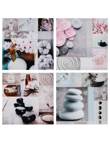 toile imp zen romanc 28x28x1.5