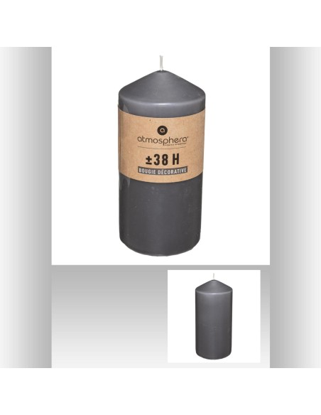 103248-bougie rnd gris 6.8x14