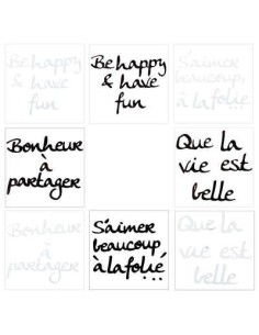 sticker miroir citation 25x25