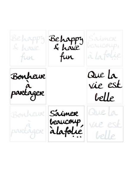 sticker miroir citation 25x25