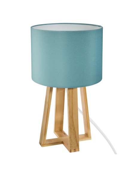 161500d-lampe multi-pieds pin "molu" bleu h.34,5