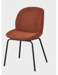 chaise vicky / brique - 47x42x83cm