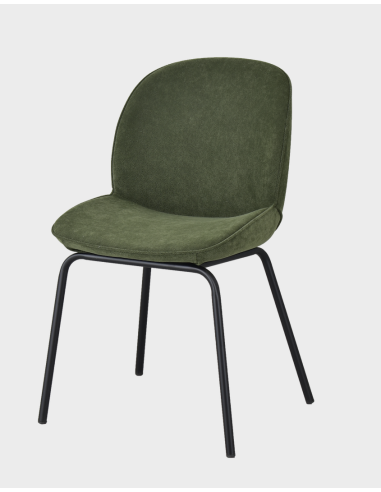 chaise vicky / pierre/taupe - 47x42x83cm