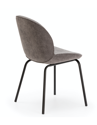 chaise vicky / gris- 47x42x83cm