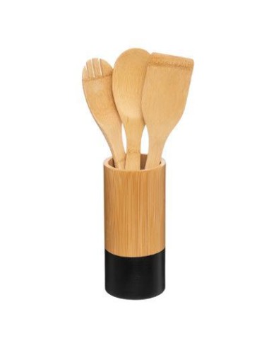 167752 - pot ustensiles x3 blackbamboo
