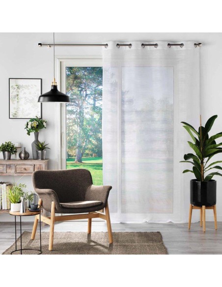 panneau a oeillets 140 x 240 cm tisse flamme effie