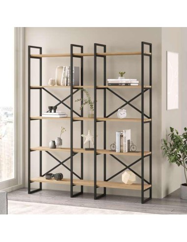 16187-etagere dusan vg4-a 87.5cm pin atlantique/noir met