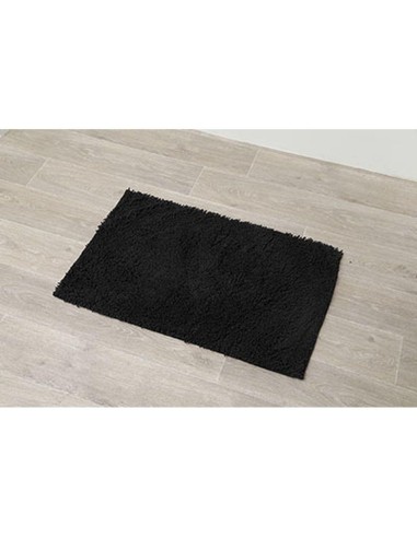 7742103 - tapis microfibre petite chenille 50x80 cm - noir