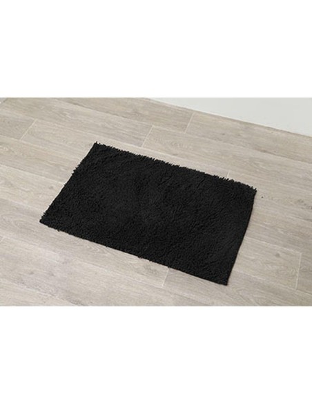 7742103 - tapis microfibre petite chenille 50x80 cm - noir