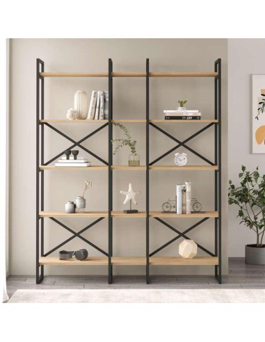 16188-etagere dusan vg5-a 143.5cm pin atlantique/noir me