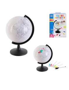 ea1037-globe rotatif a personnaliser et feutres 22cm m12