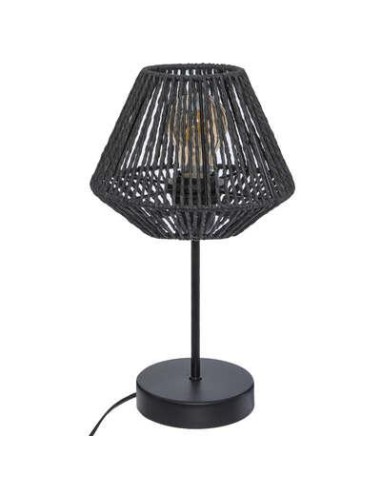 168236a - lampe droit metal "jily" noir h.34