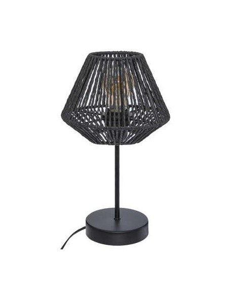 168236a - lampe droit metal "jily" noir h.34