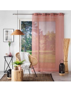 1627014 - panneau a oeillets 140 x 180 cm voile sable sandra rose