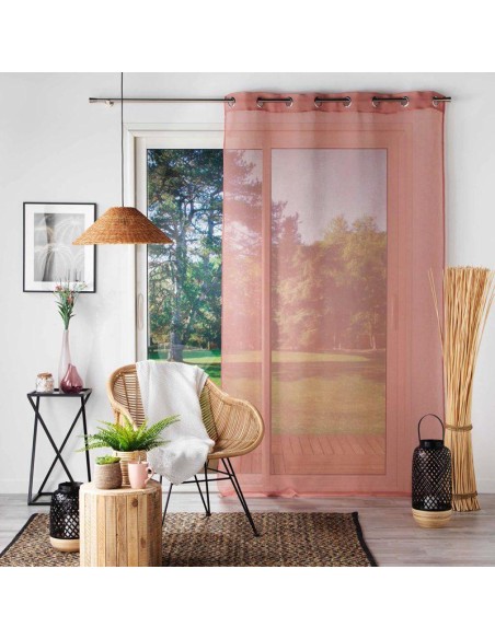 1627014 - panneau a oeillets 140 x 180 cm voile sable sandra rose