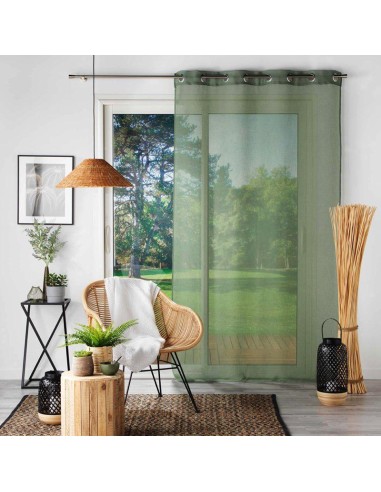 1627015 - panneau a oeillets 140 x 180 cm voile sable sandra kaki