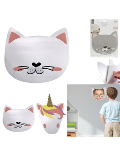 hd2362-miroir adhesif licorne chat m12