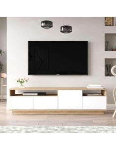 16198-meuble tv martin fr5-aw pin atlantique/blanc