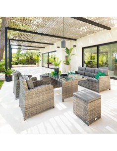 salon mayari 7p terre d'ombre