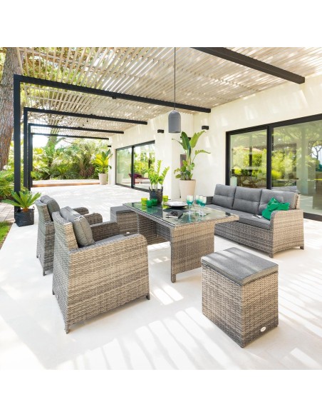 salon mayari 7p terre d'ombre