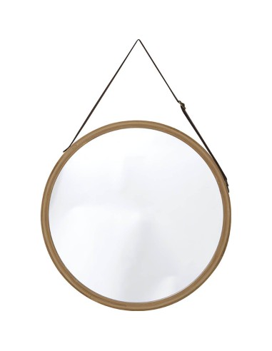 8560195 - miroir a suspendre diametre 38 cm - bambou