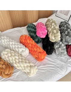 yi011 - coussins deco tresse 55x17cm