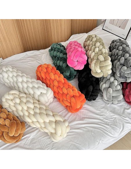 yi011 - coussins deco tresse 55x17cm