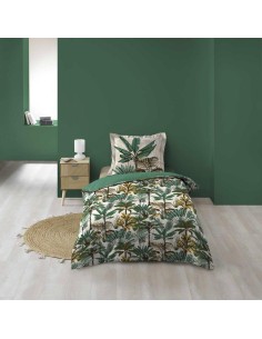 parure 2 p. 140 x 200 cm imprime 57 fils allover balinesia