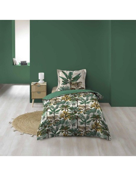 parure 2 p. 140 x 200 cm imprime 57 fils allover balinesia