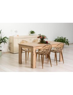 fauteuil ecraft/batcha transparent blanc