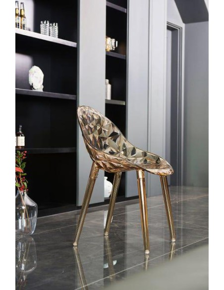 fauteuil ecraft/batcha transparent amber