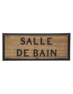 plaque porte met/mdf wild 22x9