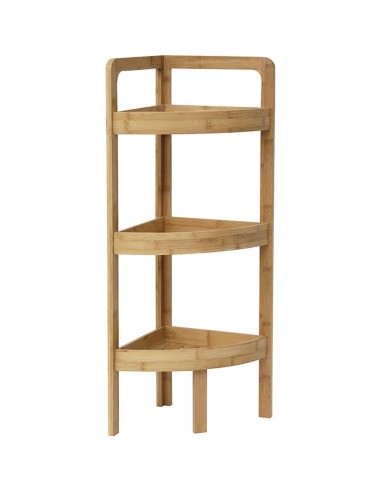 98162195 - meuble d'angle 3 etageres - bambou