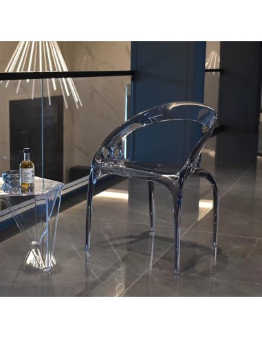 ow-337 - chaise elon gris transparente