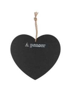 memo ardoise coeur 20x18