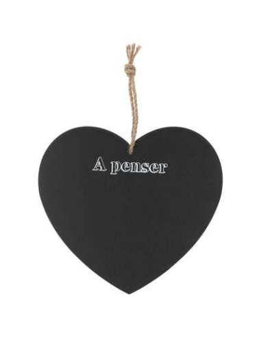 memo ardoise coeur 20x18
