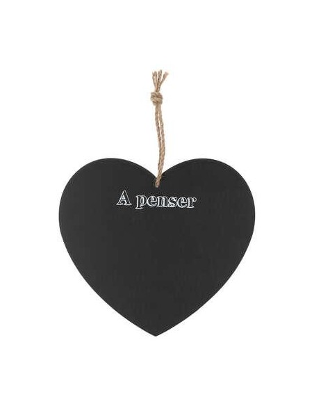 memo ardoise coeur 20x18