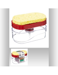 169136b-distri savon push 0,5l rou neo L. 15 x P. 9 x H. 10 cm