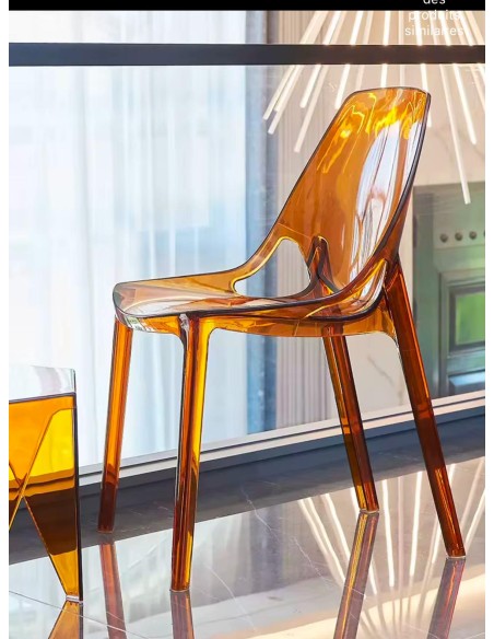 ow-110 - chaise claire gris transparente