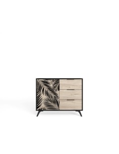 meuble aux. palmera 1p3t bocamina/sahara/seri - 92x40x81cm