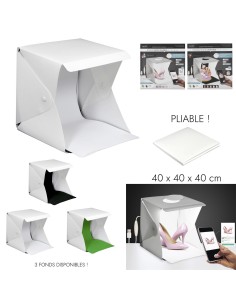 boite a lumiere studio pliable 40x40x40cm m8