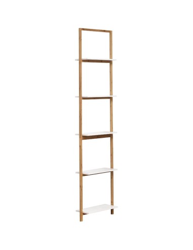 9926210 - meuble a fixer 5 etageres mdf + structure bambou - nuovo