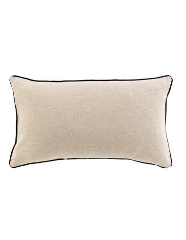 coussin dehoussable passepoil 30 x 50 cm coton lave linette lin