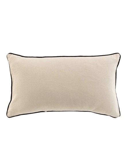 coussin dehoussable passepoil 30 x 50 cm coton lave linette lin